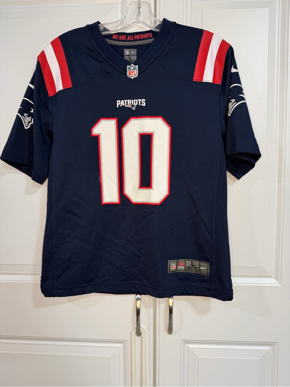 Nike NFL New England Patriots Mac Jones #10 Youth Large Jersey (14/16) Navy